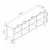 Hanah Home komoda Marlo 20434, 183 cm, Derin Sepet