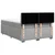 Vidaxl Box spring postelja z vzmetnico svetlo siva 140x200 cm blago