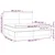 Vidaxl Box spring postelja z vzmetnico LED temno rjava 200x200cm blago