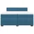 Vidaxl Box spring postelja z vzmetnico temno modra 200x200 cm žamet