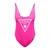 GUESS Enodelne kopalke VIOLET neonsko roza/bela