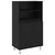 Highboard Crna 60 x 36 x 110 cm Konstruirano drvo