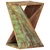 Vidaxl Stranska mizica 35x35x55 cm trden predelan les