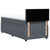 Vidaxl Box spring postelja z vzmetnico temno siva 80x200 cm žamet