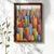 WallXpert uramljena MDF slika NAL135-70, šareni neboderi velikog grada, 50 x 70 cm