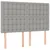 shumee Box spring postelja z vzmetnico LED sv. siva 140x200 cm blago