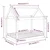 Krevet za pse sivi 101x70x90 cm od masivne borovine