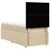 Vidaxl Box spring postelja z vzmetnico krem 90x190 cm blago