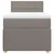 Vidaxl Box spring postelja z vzmetnico taupe 90x200 cm blago