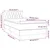 Greatstore Box spring postelja z vzmetnico LED modra 90x190 cm blago