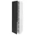 METOD Visoki element s policama/2 vrata, bela/Nickebo boja antracita, mat, 60x60x220 cm