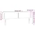Vidaxl LED posteljno vzglavje temno modro 203x16x78/88 cm žamet