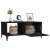The Living Store The Living Store Klubska mizica črna 90x50x40 inženirski les - Klubska Mizica, (21574287)