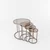 Hanah Home Milas 4 set stolića (umetnuti), antik/bronzana (4 kom)