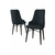 HANAH HOME Set 4 stolice Neta Anthracite Black