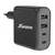 Xwave GaN100-2A2C GaN ultra-brzi punjac 100w, 2USB-A + 2USB-C, za mobilne tablete Crni