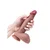 Silikonski dildo sa kožicom i realističnim testisima 21 cm