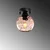 Opviq Zidna lampa Benek-15-14373, 15x15x18cm, IP20, Crna