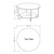 Hanah Home Klub sto Corro 80x45x80cm Beli