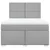 Vidaxl Box spring postelja z vzmetnico svetlo siva 140x200 cm blago