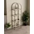 Hanah Home Idil polica za knjige 47 × 158 × 30 cm, antik / providno staklo