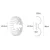 Opviq Zidna lampa E27 Socket, Bela