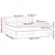 Vidaxl Box spring postelja z vzmetnico krem 180x200 cm blago