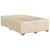 Vidaxl Box spring postelja z vzmetnico krem 80x200 cm blago