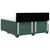 Vidaxl Box spring postelja z vzmetnico temno zelena 200x200 cm žamet