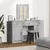 Toaletni stol s vratima Siva 50 x 41 x 135 cm Konstruirano drvo