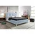 Carryhome OBLAZINJENA POSTELJA 160 cm x 200 cm , tekstil svetlo modra