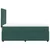 Vidaxl Box spring postelja z vzmetnico temno zelena 90x200 cm žamet