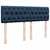 Vidaxl Box spring postelja z vzmetnico modra 140x190 cm blago