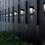 LED solarna zidna lampa LED/3,7V 300 mAh IP44 crna