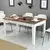 Hanah Home Milan 520 Trpezarijski sto, Braon-Beli