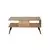 Hanah Home Klub sto Bukle 90x40x50cm Bež-Crni