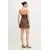 Bardot Cocktail obleka Marcello 59817DB1 Rjava Slim Fit