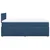 Vidaxl Box spring postelja z vzmetnico moder 120x200 cm blago