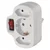 RAZDELILNIK/ADAPTER EMOS 1 ŠUKO + 2 EURO, STIKALO BEL