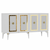 HANAH HOME Komoda Nora White Gold