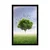 Plakat samotno drevo na travniku - 60x90 silver