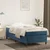 vidaXL Box spring postelja z vzmetnico temno modra 80x200 cm žamet