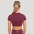 GymBeam Women‘s Flow Crop Top Wine