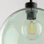 Luster na lanku CUBUS 1xE27/15W/230V crna/zadimljena zelena