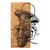 Wallity Zidna dekoracija Chopper 1, 36 x 57,5 cm, Crna