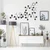 WallXpert metalni zidni ukras 5267, strukturna formula molekula oksitocina, 60 x 39 cm, crni