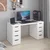 Hanah Home radni sto Alen 150cm 8 Drawer, 150 cm, beli