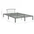 Okvir za krevet sivi metalni 160 x 200 cm