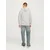 JACK & JONES Majica JJALVIS  modra / pegasto siva