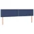Vidaxl Box spring postelja z vzmetnico moder 200x200 cm blago